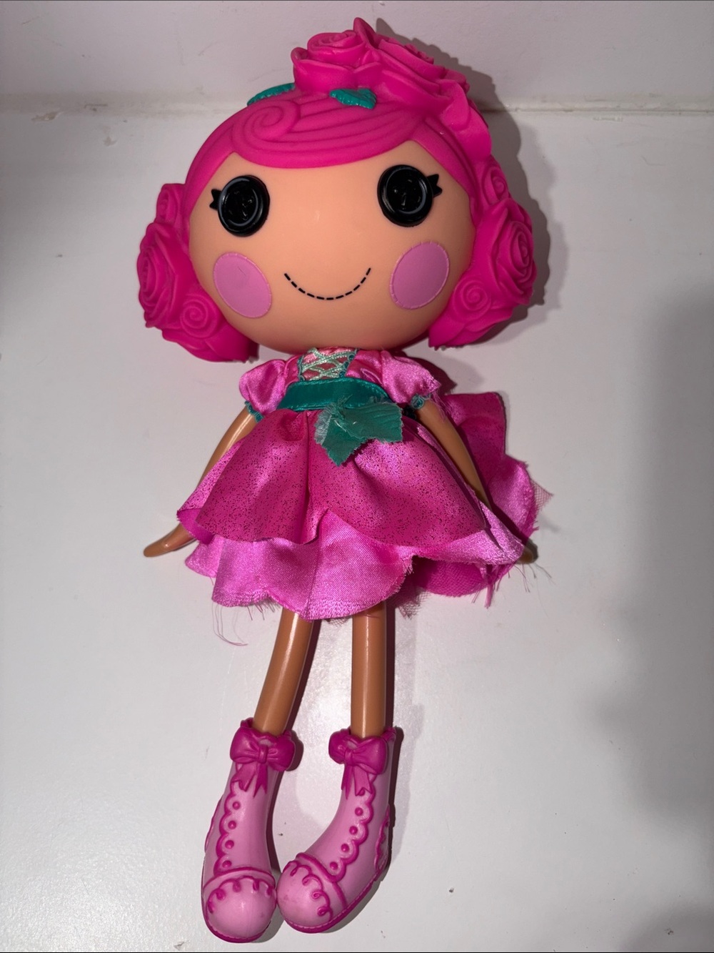 Lalaloopsy Rosebud Longstem 12” Doll 2014 MGA Pink Rose Hair